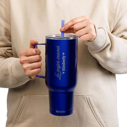 Personalized Insulated Tumbler - 40oz with Lid for Moms