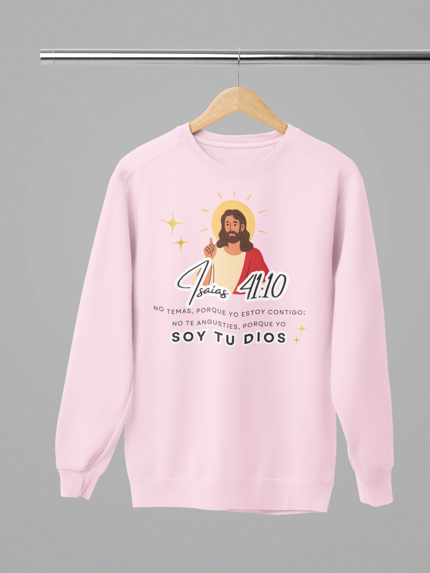 Sudadera con versículo bíblico “Isaías 41:10 – No temas” Fe y Fortaleza en Dios