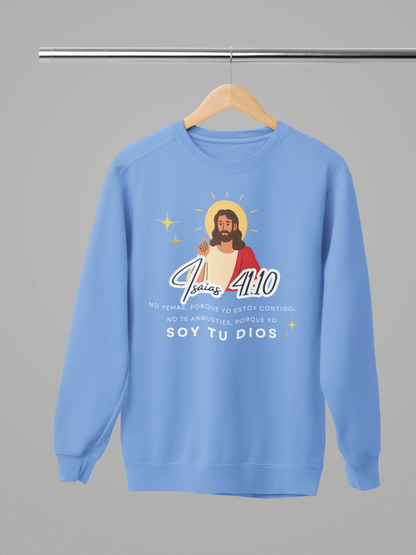 Sudadera con versículo bíblico “Isaías 41:10 – No temas” Fe y Fortaleza en Dios