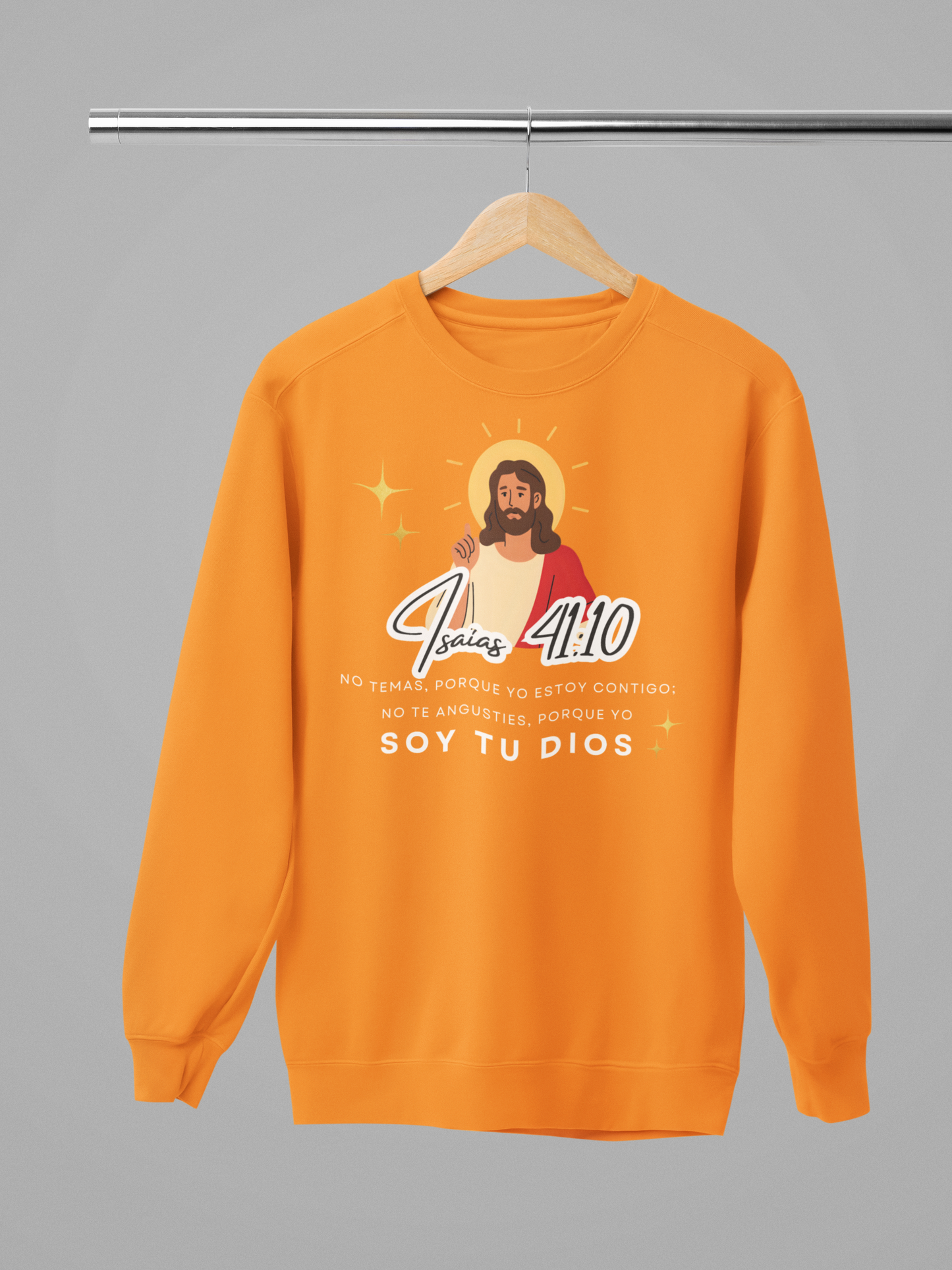 Sudadera con versículo bíblico “Isaías 41:10 – No temas” Fe y Fortaleza en Dios