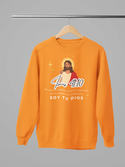 Sudadera con versículo bíblico “Isaías 41:10 – No temas” Fe y Fortaleza en Dios