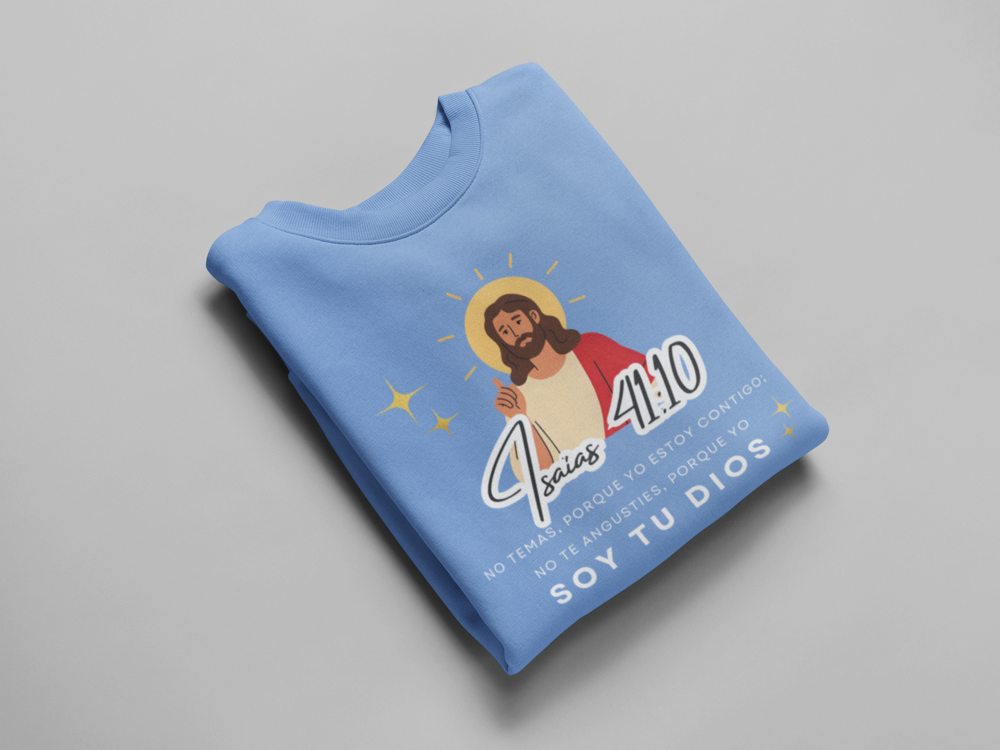 Sudadera con versículo bíblico “Isaías 41:10 – No temas” Fe y Fortaleza en Dios