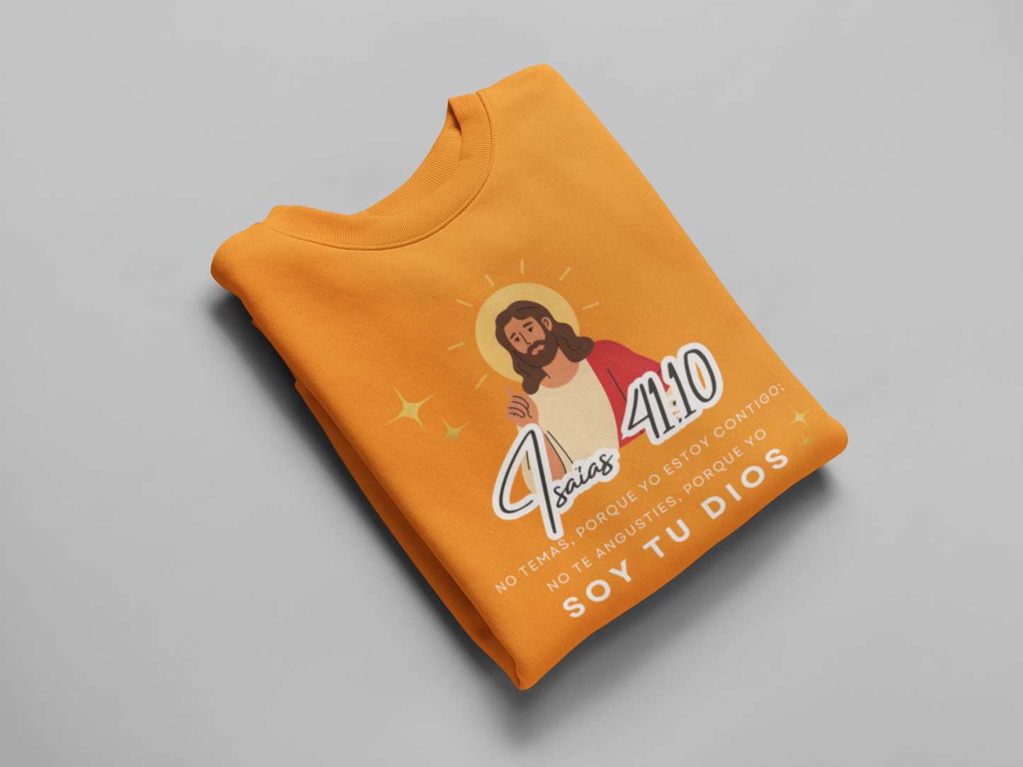 Sudadera con versículo bíblico “Isaías 41:10 – No temas” Fe y Fortaleza en Dios