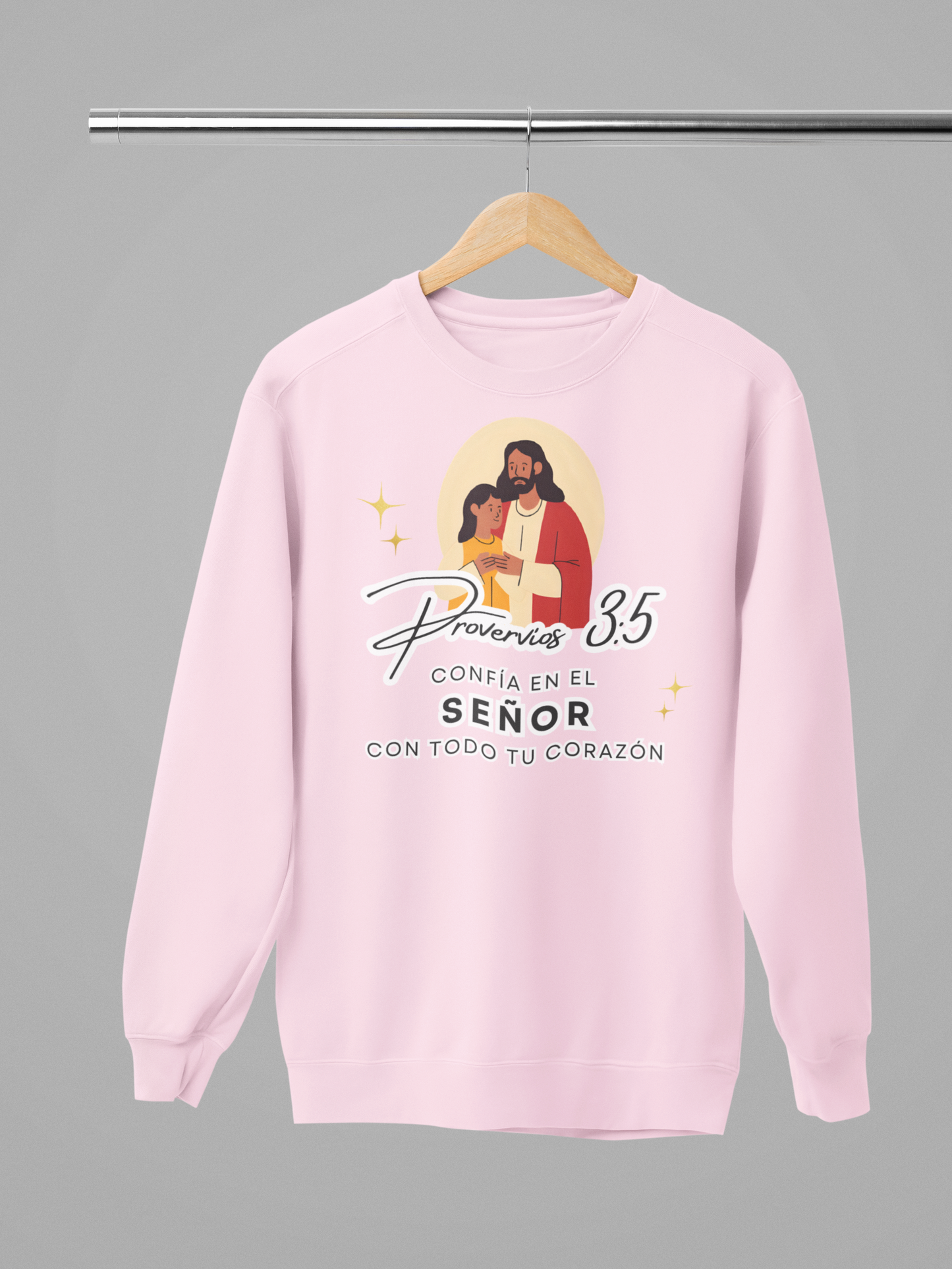 Sudadera con versículo bíblico “Confía en el Señor con Todo tu Corazón” – Proverbios 3:5