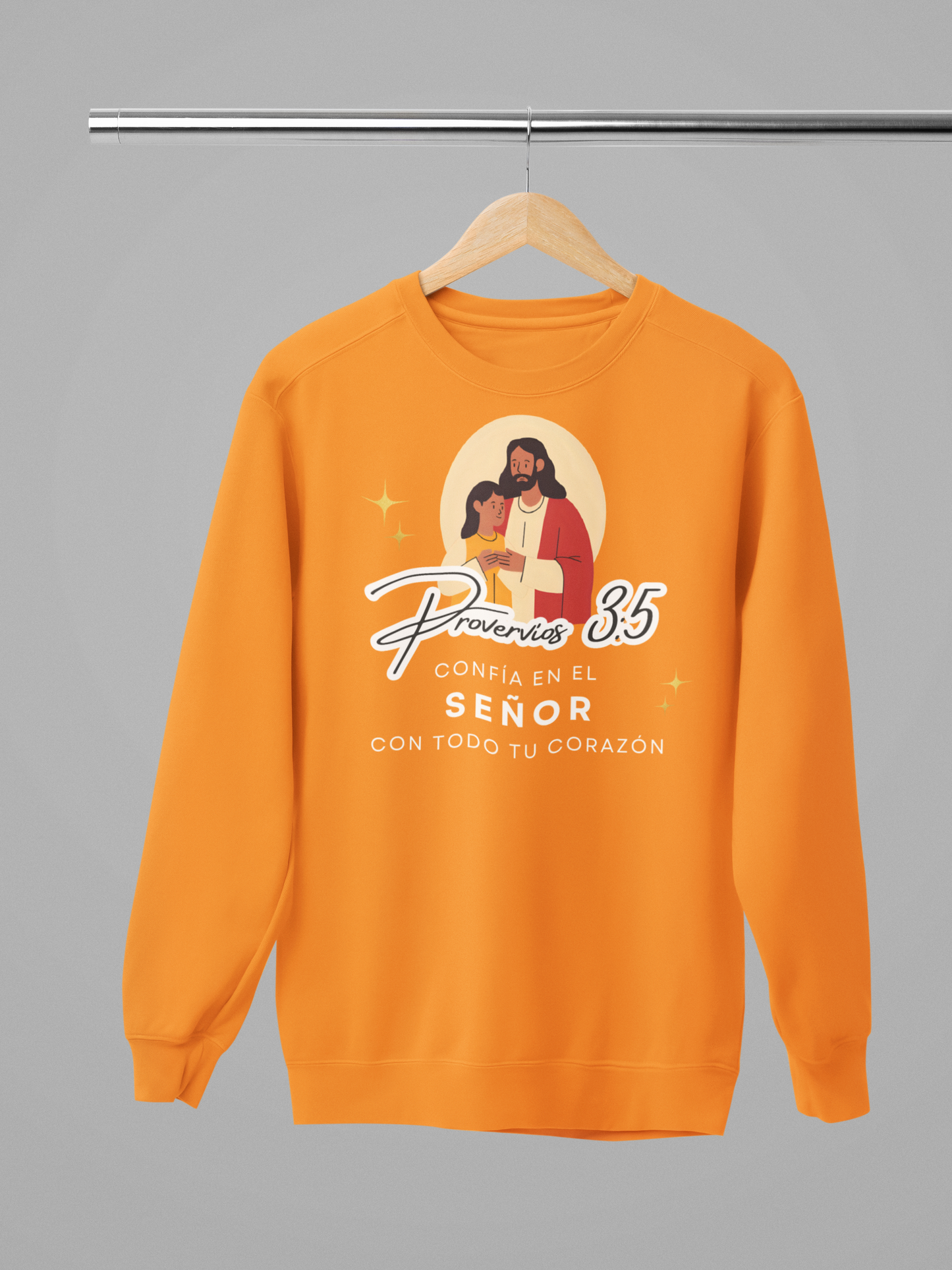 Sudadera con versículo bíblico “Confía en el Señor con Todo tu Corazón” – Proverbios 3:5
