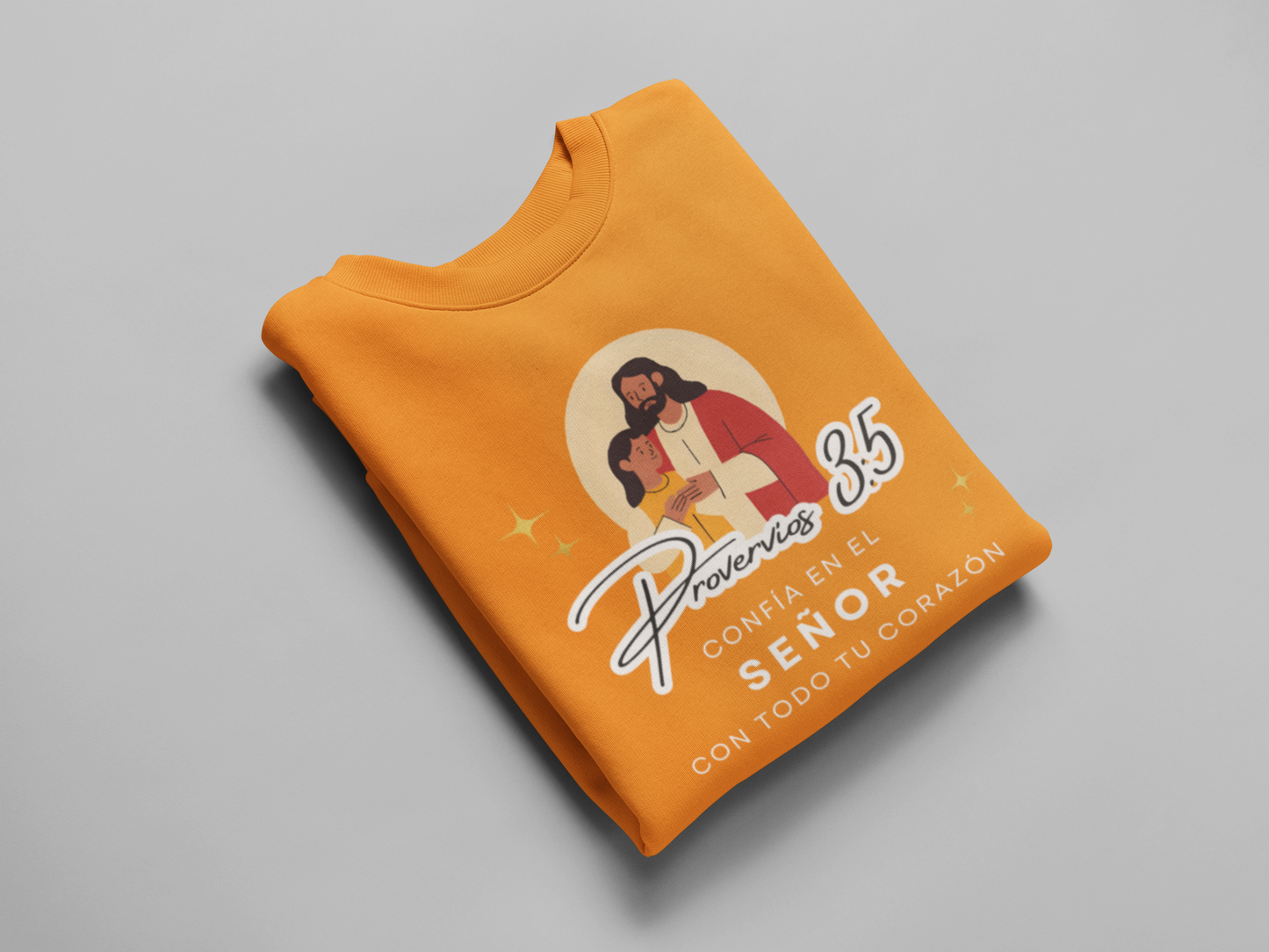 Sudadera con versículo bíblico “Confía en el Señor con Todo tu Corazón” – Proverbios 3:5