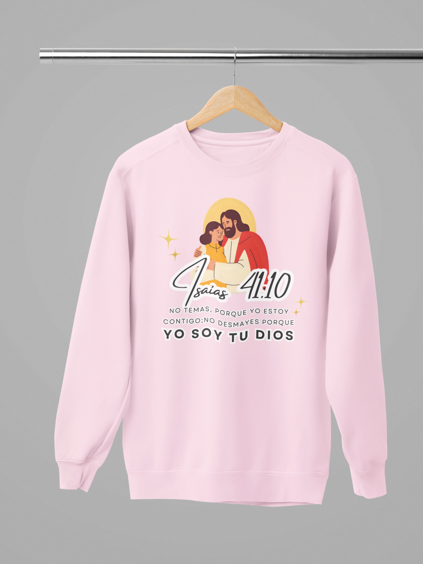 Sudadera con versículo bíblico– No Temas, Yo soy tu Dios, Isaías 41:10