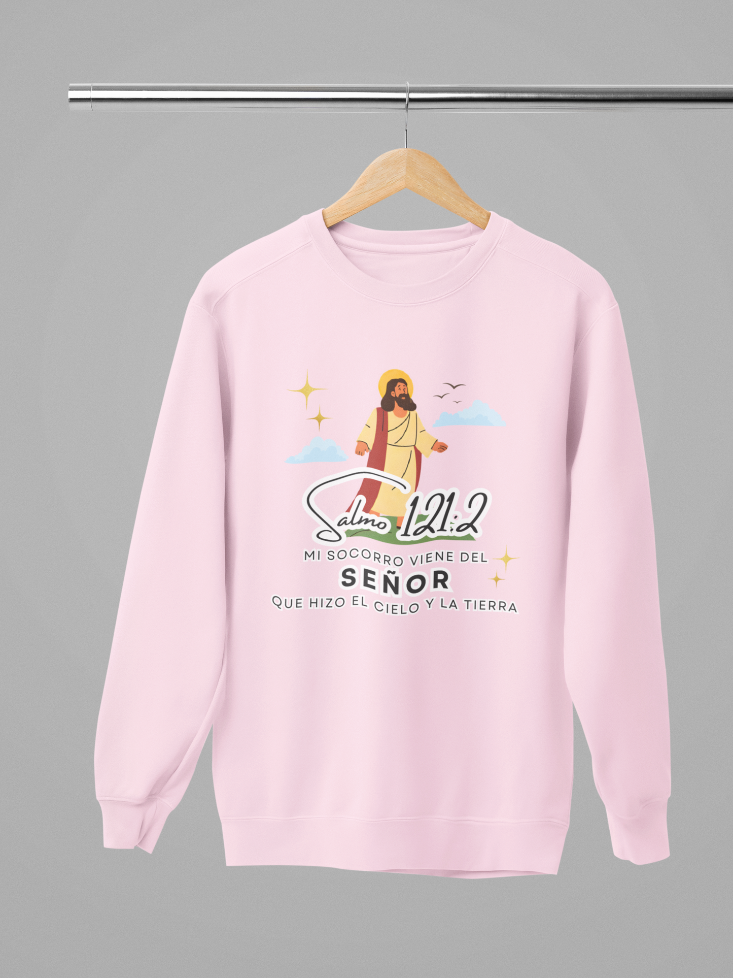 Sudadera con versículo bíblico Salmo 121:2 - Mi Socorro Viene del Señor