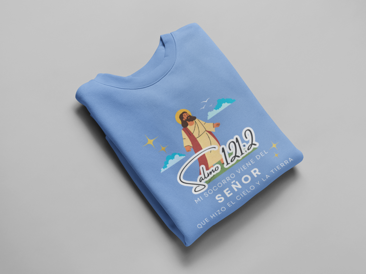 Sudadera con versículo bíblico Salmo 121:2 - Mi Socorro Viene del Señor