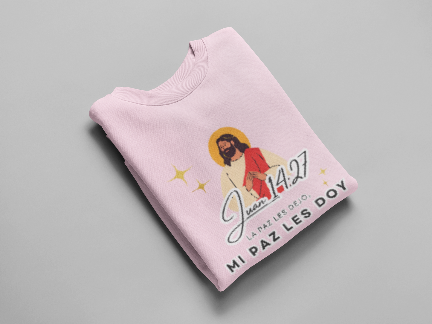 Sudadera con versículo bíblico Juan 14:27 - La paz les dejo, mi paz les doy