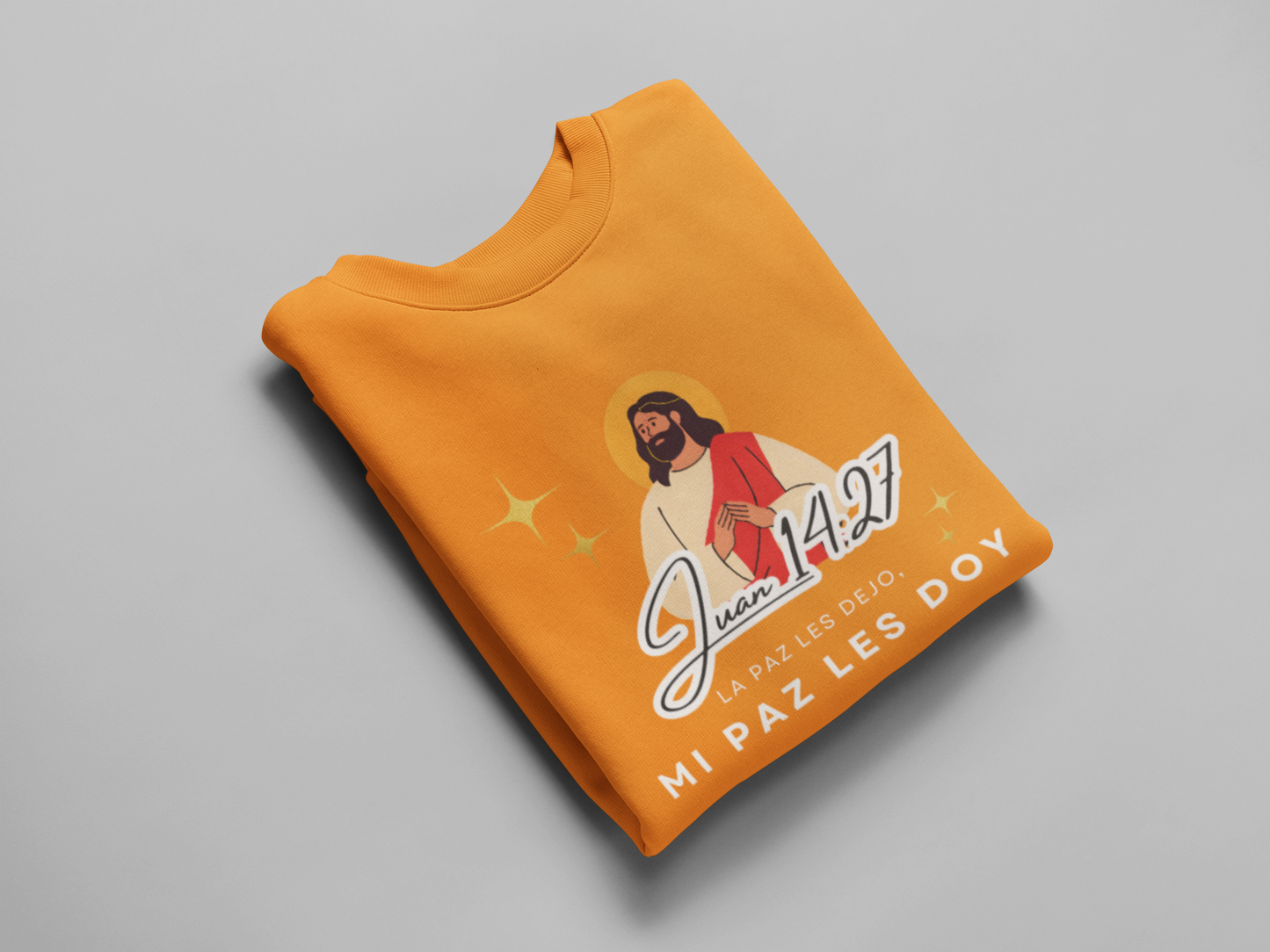 Sudadera con versículo bíblico Juan 14:27 - La paz les dejo, mi paz les doy