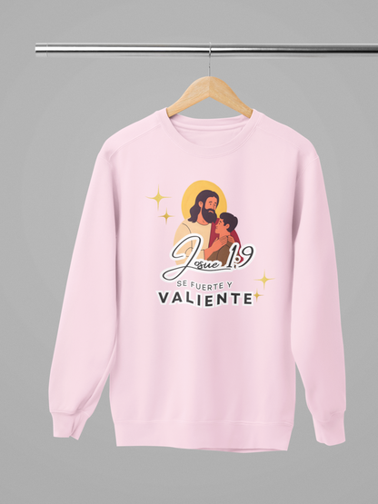 Sudadera con versículo bíblico Josué 1:9 - Se fuerte y valiente