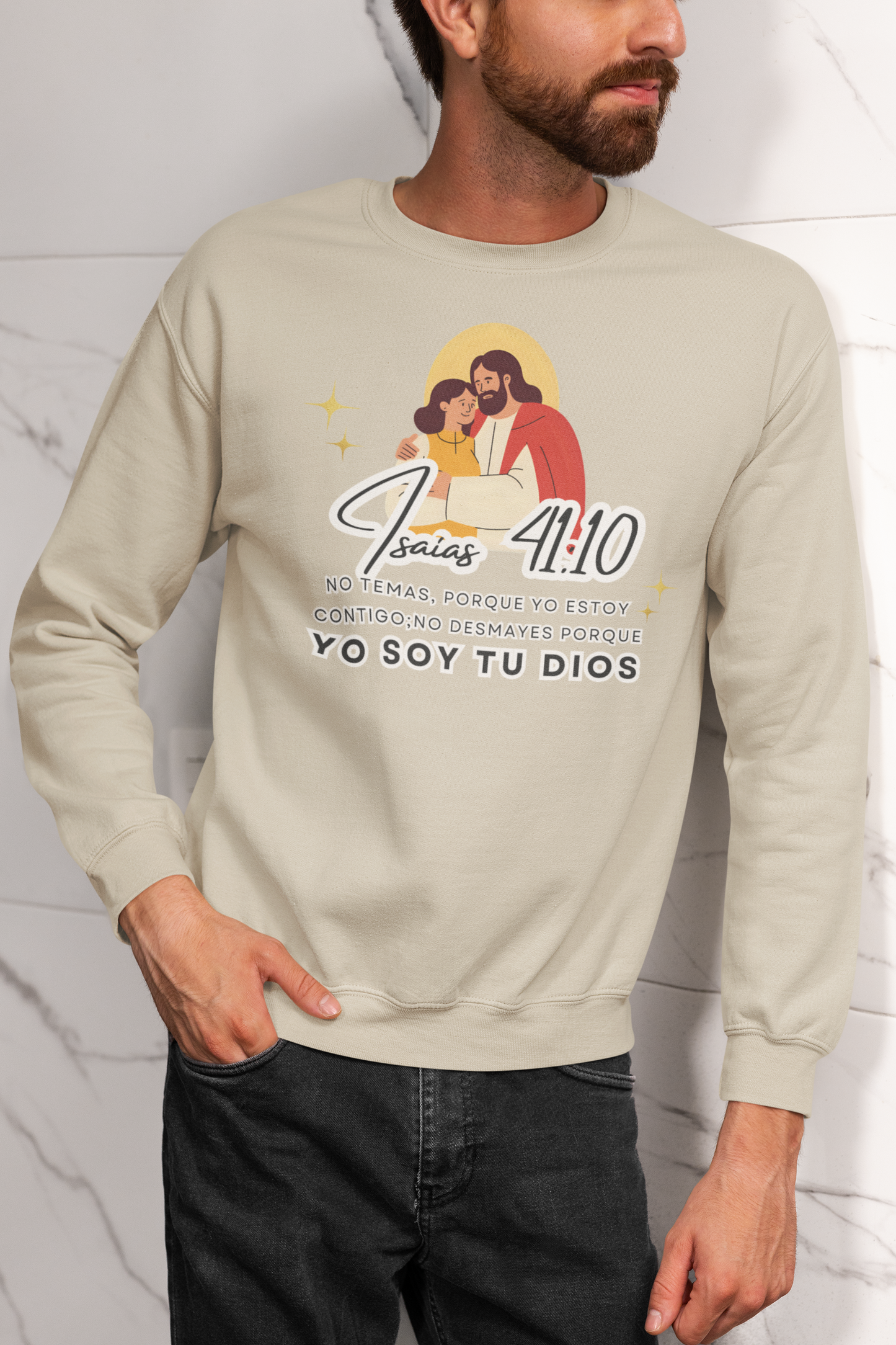 Sudadera con versículo bíblico– No Temas, Yo soy tu Dios, Isaías 41:10