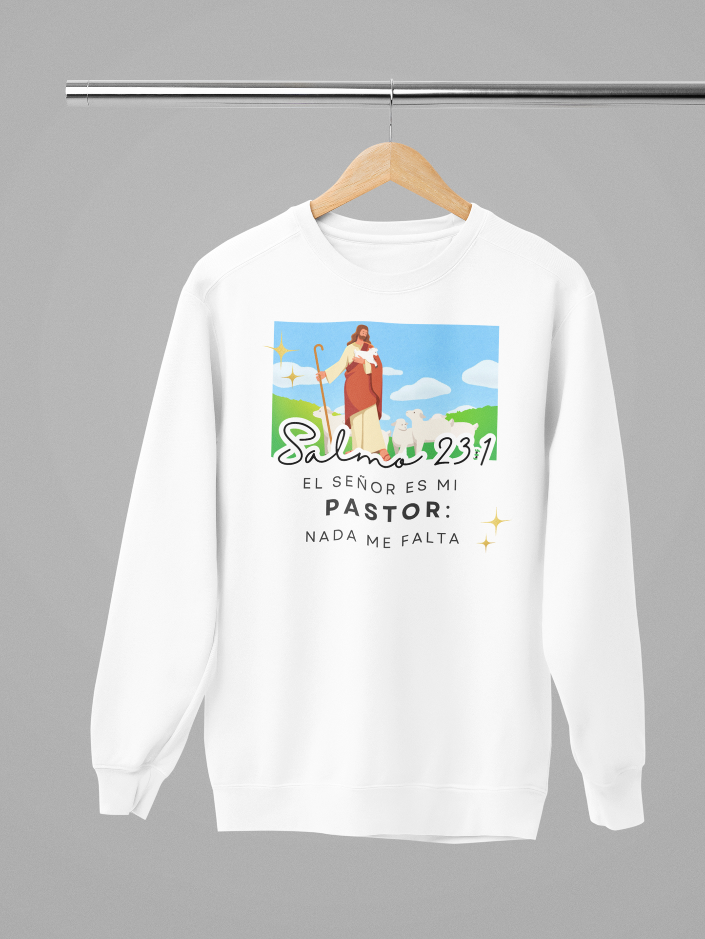 Sudadera con Versículo Bíblico – Salmo 23:1 “El Señor es mi Pastor”