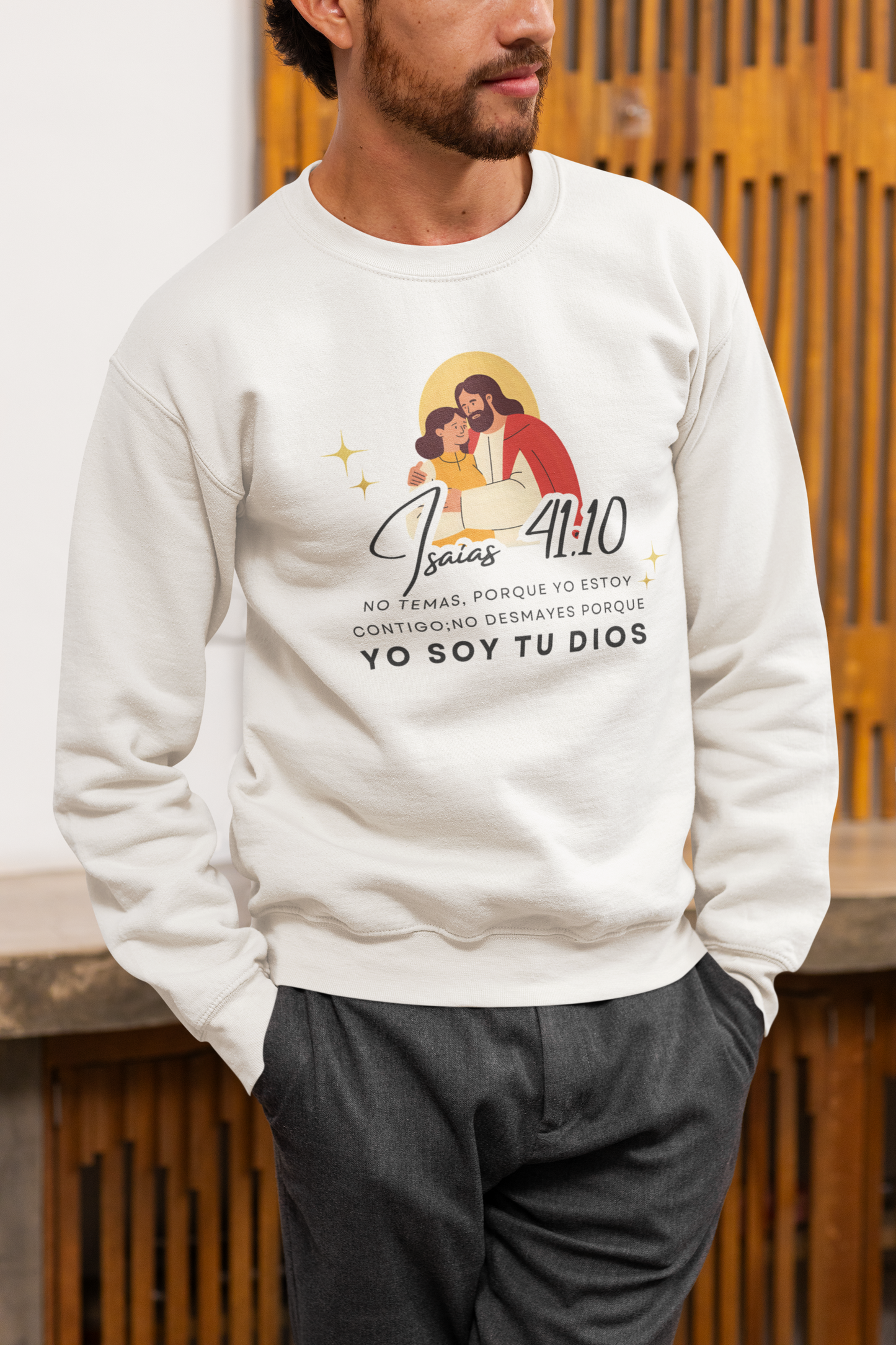 Sudadera con versículo bíblico– No Temas, Yo soy tu Dios, Isaías 41:10