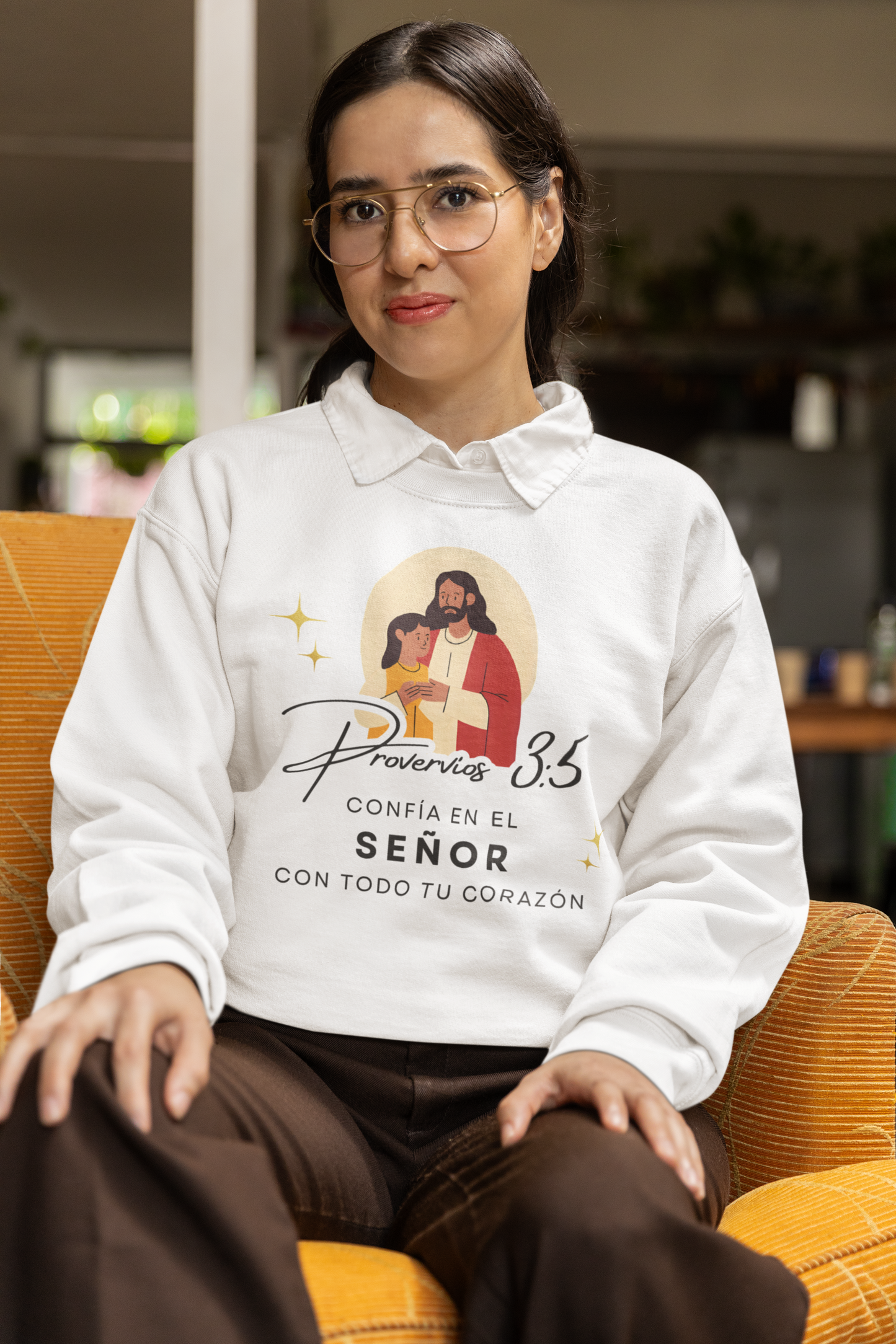 Sudadera con versículo bíblico “Confía en el Señor con Todo tu Corazón” – Proverbios 3:5