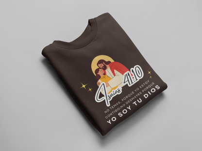 Sudadera con versículo bíblico– No Temas, Yo soy tu Dios, Isaías 41:10