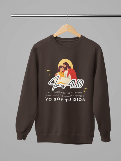 Sudadera con versículo bíblico– No Temas, Yo soy tu Dios, Isaías 41:10