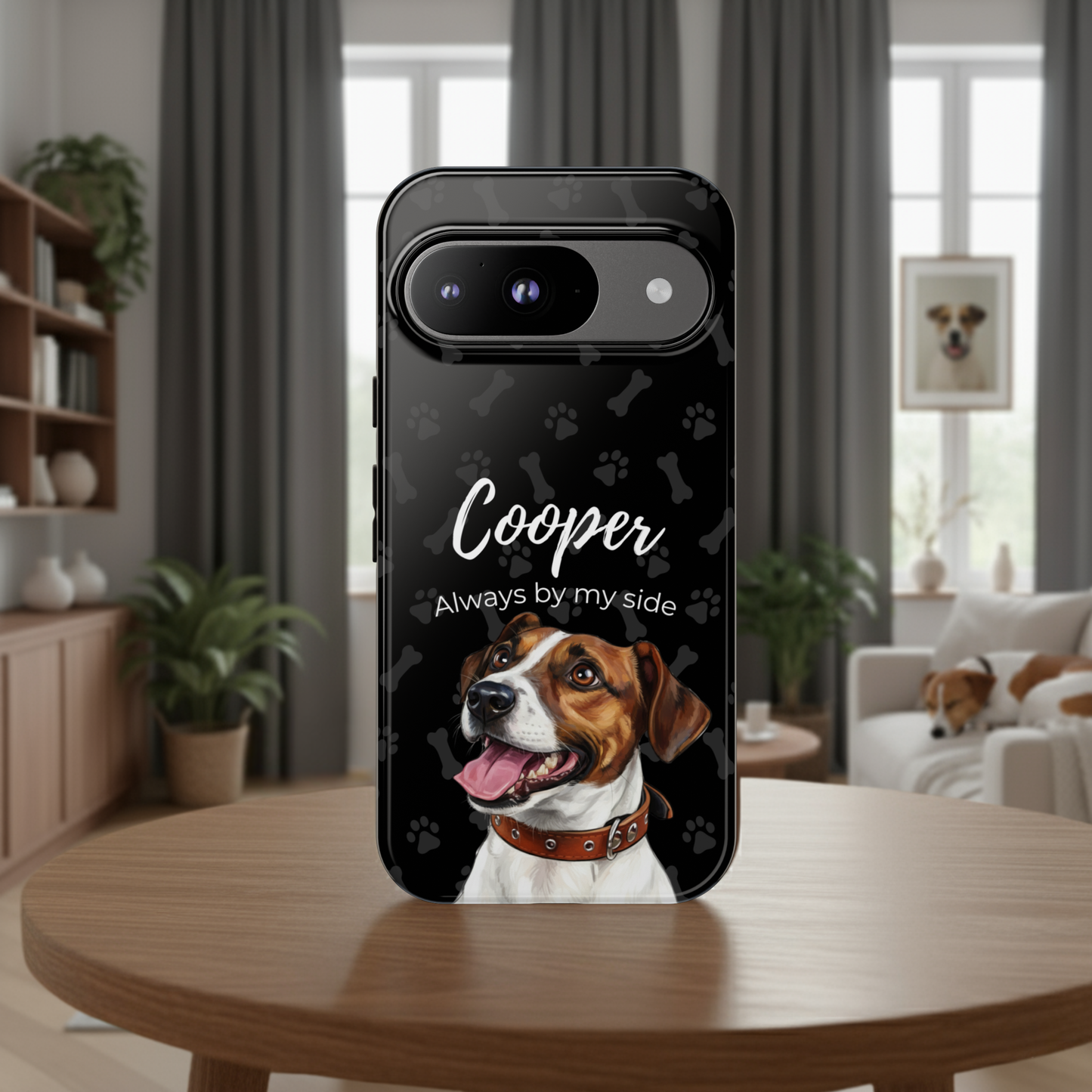 Funda de teléfono personalizada con foto, frase y nombre de tu mascota