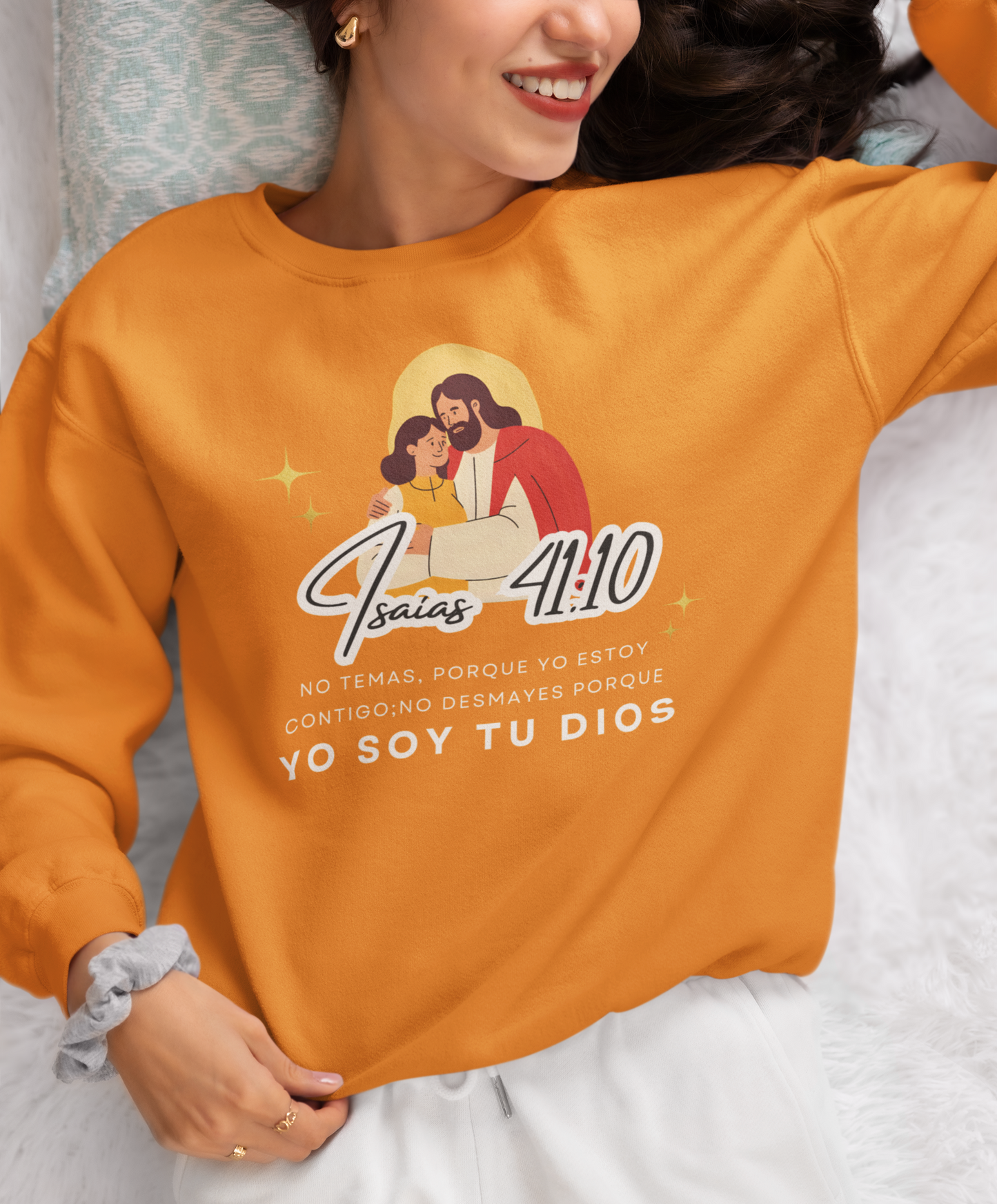 Sudadera con versículo bíblico– No Temas, Yo soy tu Dios, Isaías 41:10
