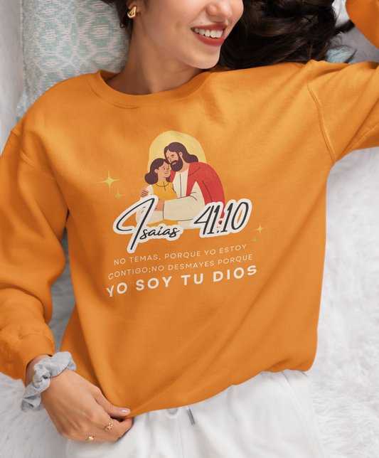 Sudadera con versículo bíblico– No Temas, Yo soy tu Dios, Isaías 41:10