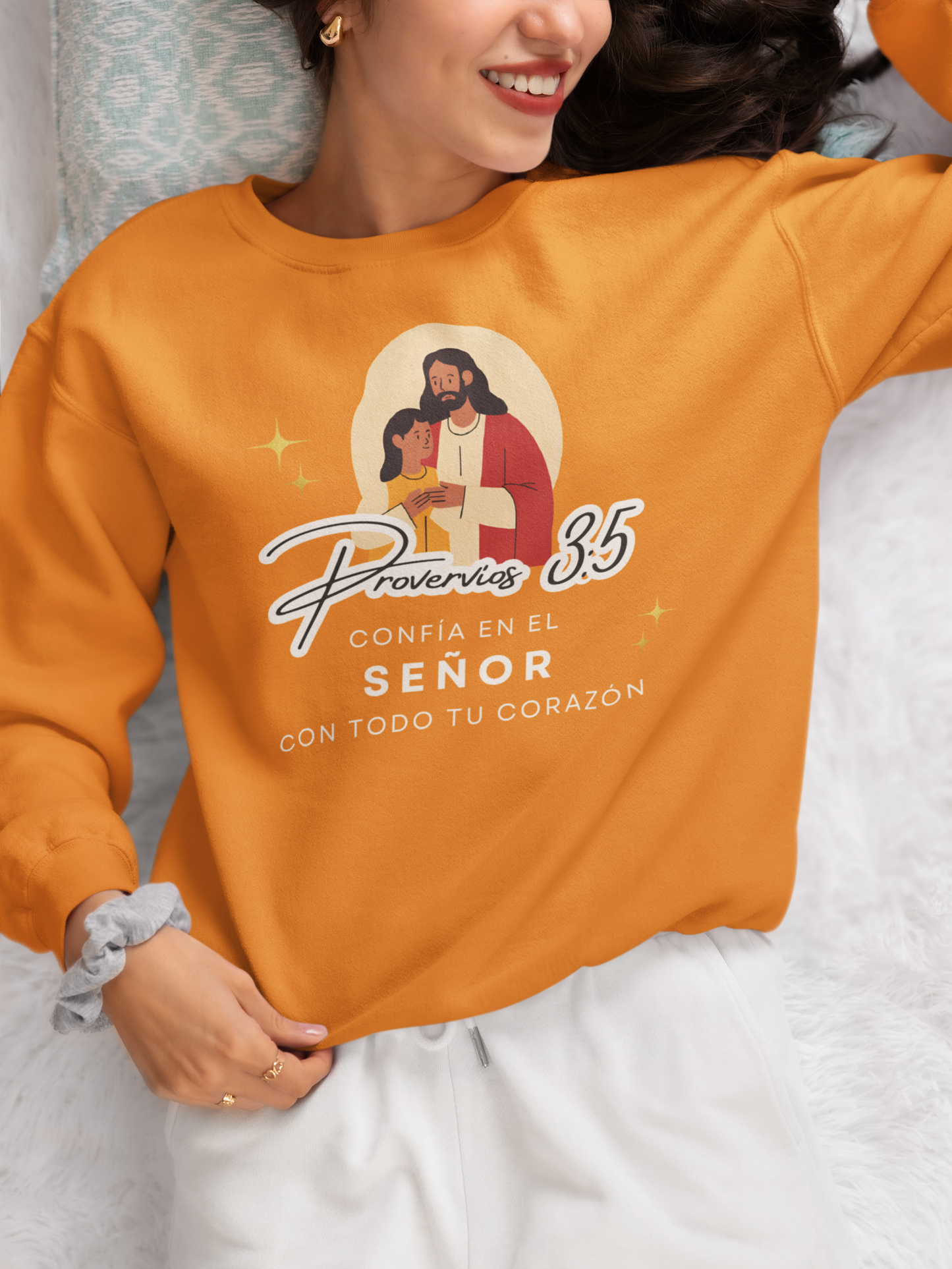 Sudadera con versículo bíblico “Confía en el Señor con Todo tu Corazón” – Proverbios 3:5