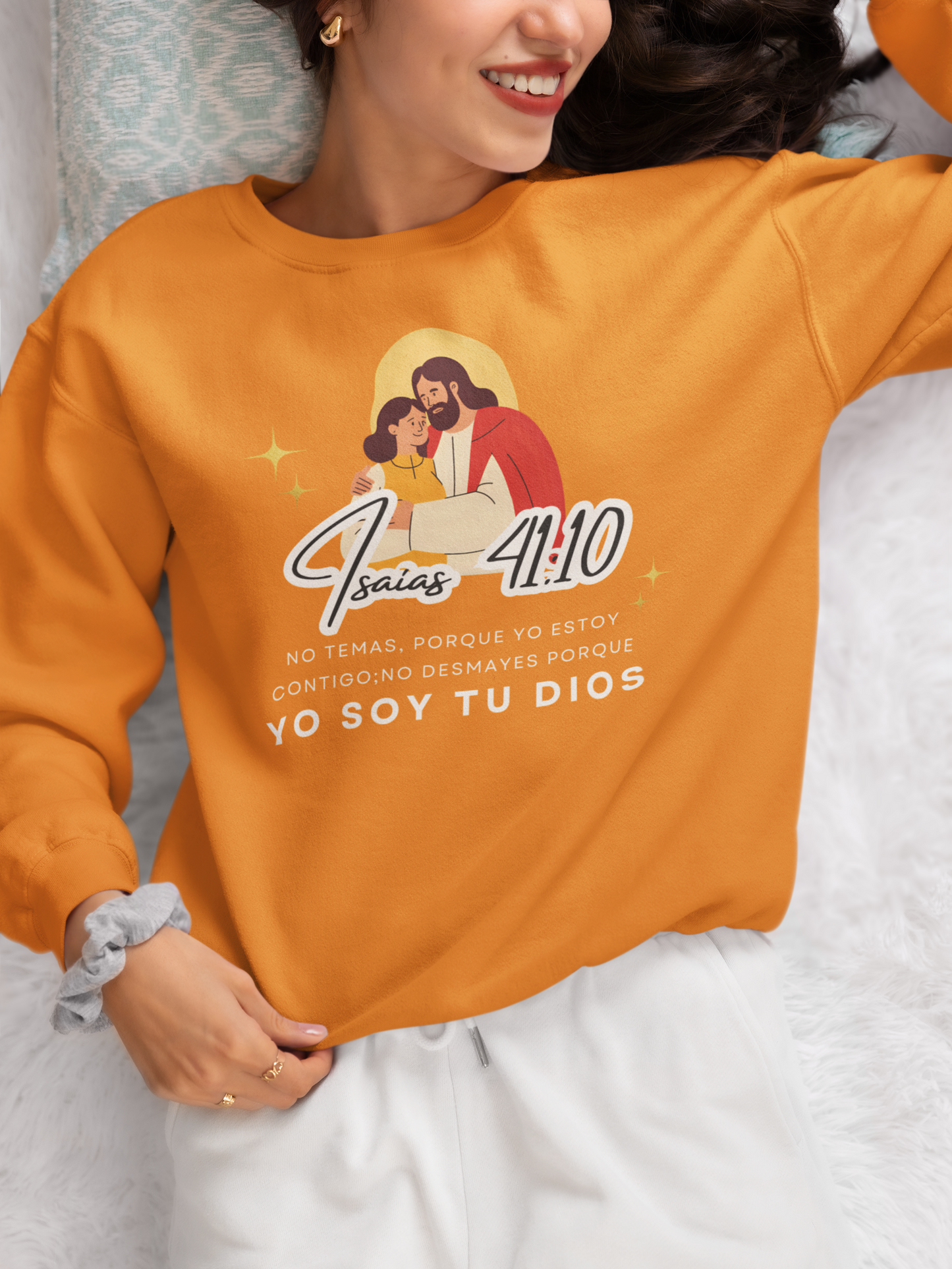 Sudadera con versículo bíblico– No Temas, Yo soy tu Dios, Isaías 41:10