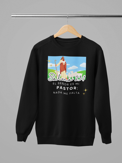 Sudadera con Versículo Bíblico – Salmo 23:1 “El Señor es mi Pastor”