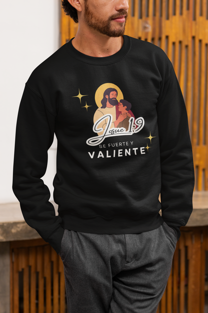 Sudadera con versículo bíblico Josué 1:9 - Se fuerte y valiente