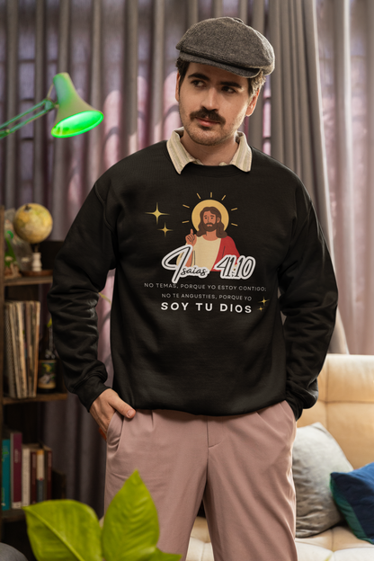 Sudadera con versículo bíblico “Isaías 41:10 – No temas” Fe y Fortaleza en Dios