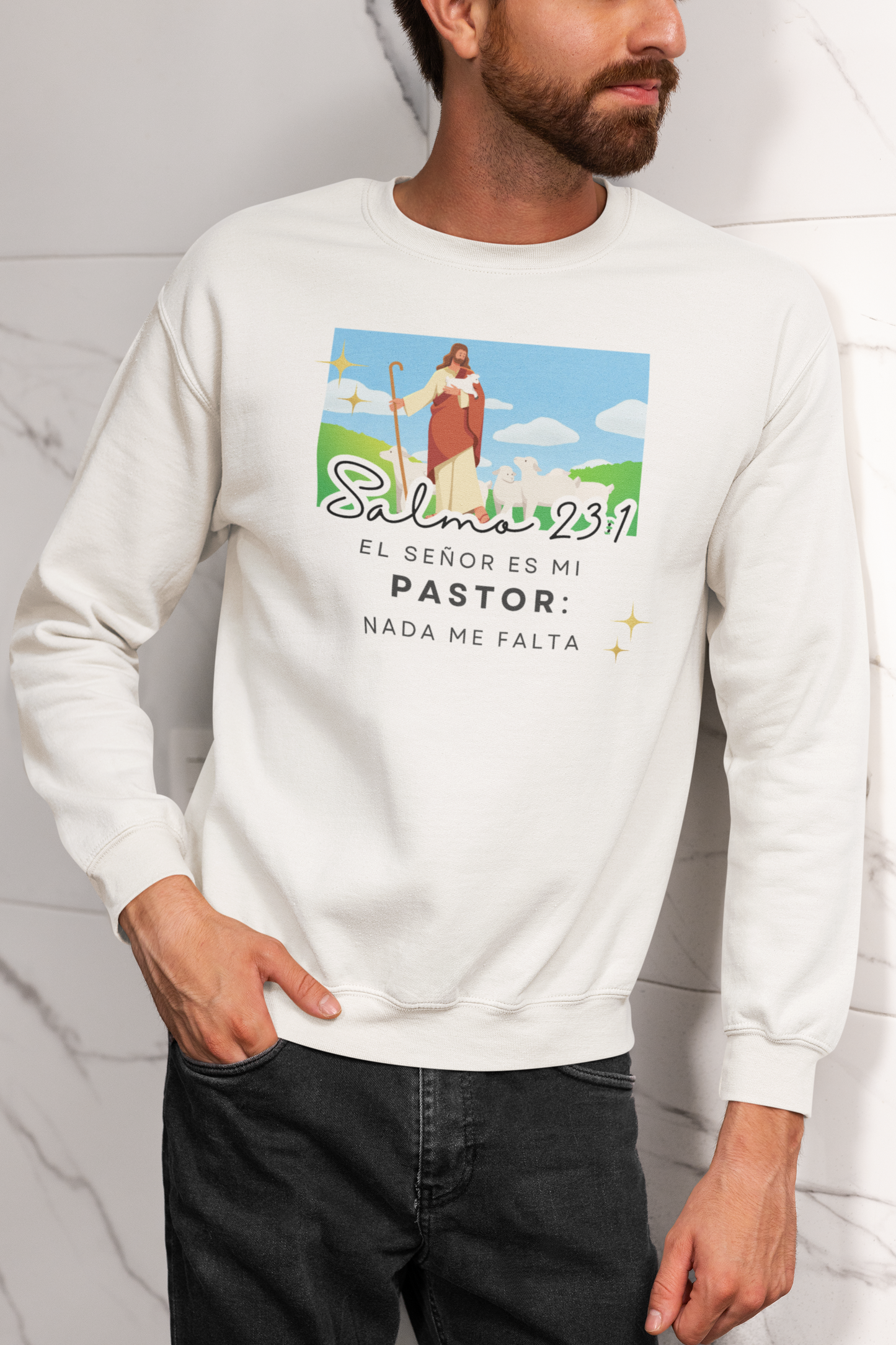 Sudadera con Versículo Bíblico – Salmo 23:1 “El Señor es mi Pastor”