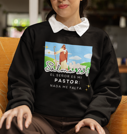 Sudadera con Versículo Bíblico – Salmo 23:1 “El Señor es mi Pastor”